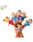 6 sztuk Rodzina Finger Puppets Cloth Doll Ręcznie Edukacyjne Dla Dzieci Toy Story Kid