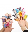 RCtown 16 sztuk Kreskówka Pluszowe Finger Puppets Zestaw Palca Zwierząt Lalek Zabawki Pluszowe Kid Dziecko Favor Lalki Powiedz S