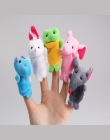 Śliczne 10 Sztuk Nadziewane Plush Animal Finger Biologicznej Graj Dowiedz Się Opowiadanie historii Opowieść Zabawki Lalki Prezen