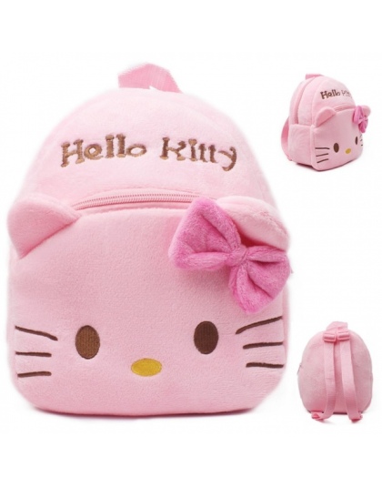 2018 Hello Kitty Dla Dzieci Maluch Dzieci Chłopiec Dziewczyna Cartoon Nadziewane Pluszowy Plecak Tornister Torba Na Ramię Plecak