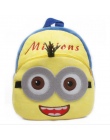 Nowy 21*23 cm Cartoon Śliczne Miniony Dzieci Mini Pluszowe Plecaki Dziecko Pszczoła Tornister zabawki Dla Przedszkole Chłopiec d