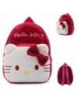1-3 lat Dziecko Pluszowy Plecak Cute Cartoon Różowa Róża Wino Czerwone Hello Kitty Cat Pluszowe Torby Soft Toy torba dla dzieci 