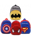 Nowy superman Spider man batman Chłopiec tornistrów avengers cartoon pluszowe plecaki dla dzieci tornistry mochila (bezpłatna wy