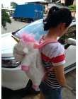 45 cm I 60 cm Fluffy Unicorn Plush Ramiona Torba Zwierząt Miękkie Nadziewane Plush Plecak Torba Dla Dzieci Prezent