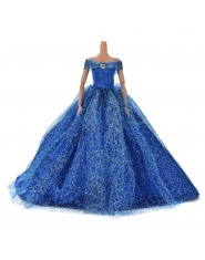 7 Kolory Elegancki Lato Odzież księżniczka Suknia ślubna Suknia Dla lalka Barbie Handmake Beaty Lalki Party Dress