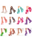 Lalka Buty NK 12 pairs Moda Śliczne Kolorowe Różne buty dla lalek Barbie Lalka z Różnych stylów Wysokiej Jakości Zabawki Dla Dzi