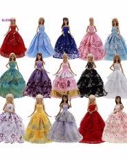 Suknia Suknia Ślubna Suknia Księżniczka Ładny Strój Ubrania Dla Barbie lalki Dziewcząt