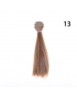1 sztuk Włosy Refires Bjd Włosów 15 cm * 100 cm Kolorowe Długie Proste Wig Włosów Dla 1/3 1/4 BJD diy