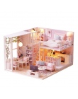 CUTEBEE DIY Doll House Drewniane Domów Lalek Miniaturowe dollhouse Meble Zestaw Zabawek dla dzieci Christmas Gift L023