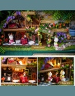 Śmieszne Wieś Pole Pole Teatr Lalek Miniaturowe Notatki 3D Drewniane DIY Handmade Śliczne Mini Doll House Montażu Zestawy Upomin