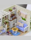 DIY Modelu Dollhouse Meble Miniaturowe Lalki Dom Pył Pokrywa 3D Drewniane Prezent Na Boże Narodzenie Zabawki Dla Dzieci Kotek Pa
