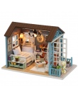 Dom dla lalek DIY Dollhouse Miniaturowe Modelu Zabawki Drewniane Meble Casa De Boneca Domów Lalek Zabawki Prezent Urodzinowy Las