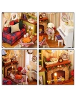 CUTEBEE Doll House Miniatura DIY Dollhouse W Meble Drewniane Zabawki Dom Dla Dzieci Dom Razy Z009