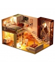 CUTEBEE Doll House Miniaturowy Domek Dla Lalek Z Meble Zestaw Drewniany Dom Miniaturas Zabawki Dla Dzieci Nowy Rok Christmas Gif