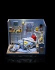 Kreatywny DIY Dollhouse Casa 3D Drewniany Dom dla Lalek Zabawki Model Miniatura W Meble Zabawki Dla dzieci Prezent Serii Q # E