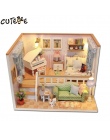 CUTEBEE Doll House Miniatura DIY Dollhouse W Meble Drewniany Dom Gwiazdy Niebo Zabawki Dla Dzieci Prezent Urodzinowy M026