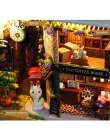 3D Miniaturowe Lalki Dom Realistyczne 1:12 DIY Drewna Domów Lalek Montażu Box Dollhouse Meble Zestawy Zabawki dla Dziewczyny Pre