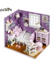 CUTEBEE DIY Doll House Miniaturowy Domek Dla Lalek z Mebli Drewniany Dom Zabawki Dla Dzieci Prezent Urodzinowy H01