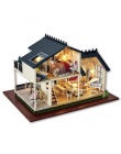 Prezenty Nowe Marki DIY Domów Lalek Drewniany Dom dla Lalek Unisex rzemiosło Meble Miniaturowy domek dla lalek Zabawki Dla Dziec