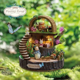 Najnowszy Dom Lalki Meble Miniatura Diy 3D Drewniane Miniaturas Domek Dla Lalek Zabawki dla Dzieci Prezenty Urodzinowe Fantazja 