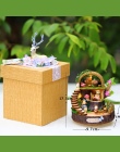 Najnowszy Dom Lalki Meble Miniatura Diy 3D Drewniane Miniaturas Domek Dla Lalek Zabawki dla Dzieci Prezenty Urodzinowe Fantazja 