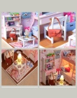CUTEBEE Doll House DIY Miniaturowy Domek Dla Lalek Model Drewniane Zabawki Meble Casa De Boneca Lalki Domy Zabawki Prezent Urodz