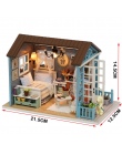 Dom dla lalek DIY Dollhouse Miniaturowe Modelu Zabawki Drewniane Meble Handmade dom dla lalek Zabawki Romantyczny Prezent Urodzi