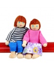 Nowością Śmieszne Gadżety Meble Drewniane Lalki Dom Rodzinny Miniaturowe Miniaturowe 7 Osób Zestaw Zabawek Dla Dzieci Child Domu