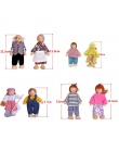 Nowością Śmieszne Gadżety Meble Drewniane Lalki Dom Rodzinny Miniaturowe Miniaturowe 7 Osób Zestaw Zabawek Dla Dzieci Child Domu