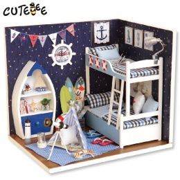 Doll house meble miniatura diy domów lalek miniaturowe dollhouse ręcznie drewniane zabawki dla dzieci prezent urodzinowy H011