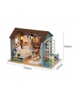 Dzieci Dziecko Handmade Doll House Meble Zestaw DIY Mini Domek Dla Lalek Drewniane Zabawki dla Dzieci Prezenty Urodzinowe Hut Wi