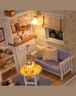 DIY Doll House Meble Miniaturowe Lalki dom Pył Pokrywa Drewniany Domek Dla Lalek Światła Ręcznie Dom Dla Lalek Zabawki Dla Dziec