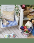 DIY Doll House Meble Miniaturowe Lalki dom Pył Pokrywa Drewniany Domek Dla Lalek Światła Ręcznie Dom Dla Lalek Zabawki Dla Dziec