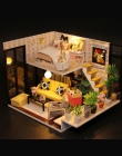 DIY Model Doll House Miniatura DollHouse Meble DOPROWADZIŁY Światła 3D Drewniane Mini Domek Dla Lalek Handmade Prezent Zabawki D