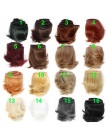 1 szt 5 cm czarny biały brązowy kolor prosto doll włosów dla 1/3 1/4 BJD lalki diy włosów