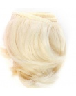 1 szt 5 cm czarny biały brązowy kolor prosto doll włosów dla 1/3 1/4 BJD lalki diy włosów