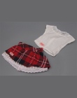 Ubrania dla lalek pasuje 43-45 cm American girl Baby Born zapf lalki Różowy Sukienka Kapelusz Siamese Ubrania
