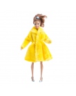 15 typu Wysokiej Jakości Mody Handmade Ubrania Sukienki Rośnie Strój Flanelowe płaszcz dla Lalka Barbie sukienka dla dziewczyn n