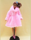 12 Kolory Wysokiej Jakości Mody Handmade Ubrania Sukienki Rośnie Outfit Flanelowe płaszcz dla Lalka Barbie dress for girls najle