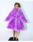 12 Kolory Wysokiej Jakości Mody Handmade Ubrania Sukienki Rośnie Outfit Flanelowe płaszcz dla Lalka Barbie dress for girls najle