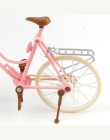 LeadingStar Wysokiej Jakości Piękne Rowerów Moda Odpinany Różowy Rower z Brown Plastikowe Kask dla Lalek Barbie Akcesoria