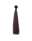 1 sztuk refires bjd włosów włosy 25 cm * 100 CM czarny różowy brązowy khaki biały szary kolor długa prosta peruka włosy na 1/3 1