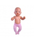 1 sztuk Różowy Paski Lalka Rajstopy Doll Kolorowe Legginsy Ubrania Nosić Fit 43 cm Baby Born Zapf Dzieci Najlepszy Urodziny prez