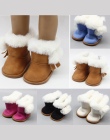 1 Para Plush Doll Winter Snow Boots Dla 43 cm Baby Born Zapf lalki I 18 Cal American Girl Doll Mini Buty Na Boże Narodzenie Prez