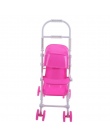 Plastikowe Akcesoria Dla Lalek Baby Stroller Wózek Wózek Przedszkole Meble Domek dla lalek Barbie Doll Dzieci Dziewczyna Role Pl