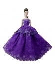 NK Jeden Szt 2018 Księżniczka Suknia Ślubna Noble Party Suknia Dla Lalka Barbie Fashion Design Strój Najlepszy Prezent Dla Dziew