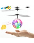 EpochAir VICIVIYA RC Zabawki RC Piłki Latające RC Drone Helikopter Ball Wbudowany Z Błyszczącymi LED Oświetlenie dla Dzieci