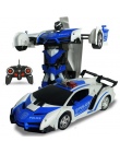 Odporne Na Wstrząsy elektryczne RC Samochód Sportowy Samochód Transformacja Robot Zabawki Zdalnego Sterowania Deformacji Samocho