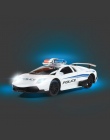 1:24 Model Elektryczny Policji RC Samochody 4 kanały Zdalnego Sterowania Samochodu Zabawki dla Chłopców Samochód Wyścigowy ze Św
