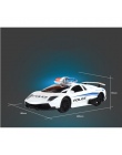 1:24 Model Elektryczny Policji RC Samochody 4 kanały Zdalnego Sterowania Samochodu Zabawki dla Chłopców Samochód Wyścigowy ze Św